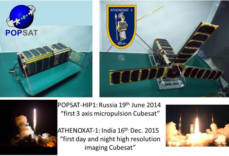 POPSAT-HIP1 and ATHENOXAT1